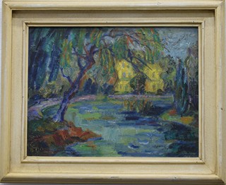 HLOBILOVÁ-MRKVIČKOVÁ Marie (1903-1999) - Z parku ve Františkových Lázních