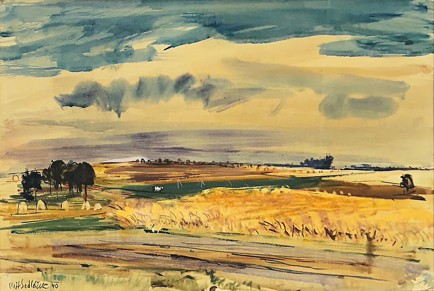 Vojtěch Sedláček (1892 - 1973) - Pohled do krajiny