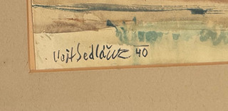 Vojtěch Sedláček (1892 - 1973) - Pohled do krajiny
