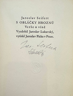 Jaroslav Lukavský (1924 - 1984) - J. Seifert, S obláčky hroznů
