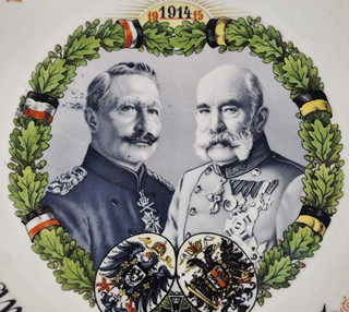 Upomínkový talíř- Franz Josef I. a Wilhelm II.