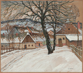 Oskar Matysek - Zimní vesnice