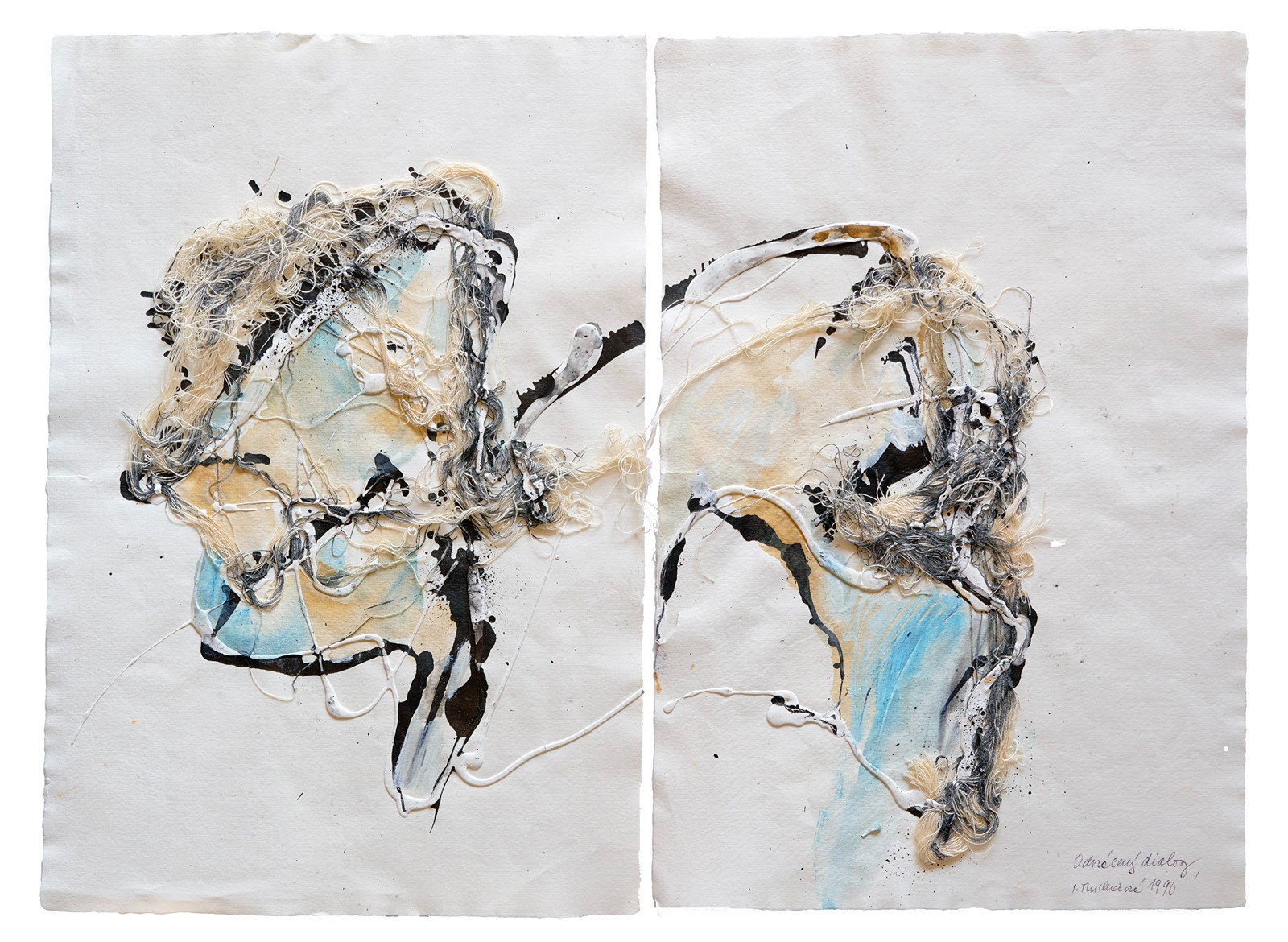 INEZ TUSCHNEROVÁ (1932–2015) - ODVRÁCENÝ DIALOG – DIPTYCH