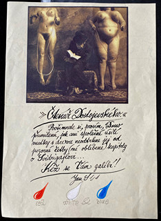 Saudek Jan - výtvarně řešený dopis a obálka