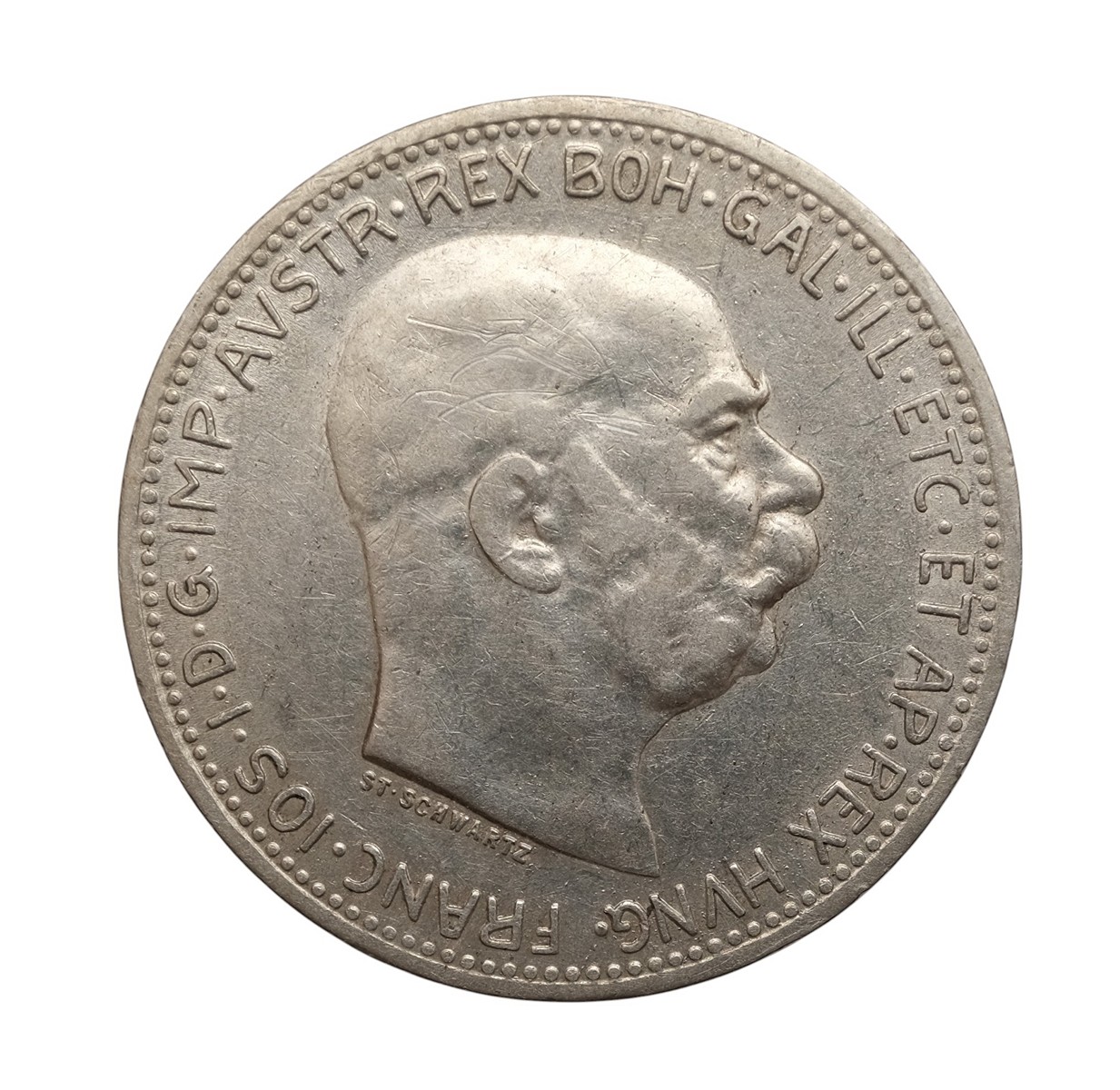 Stříbrná 1 Koruna 1914 František Josef I.