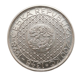 Stříbrná mince 200 Kč 1998 - Karel IV.