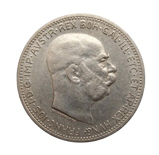 Stříbrná 1 Koruna 1914 František Josef I.