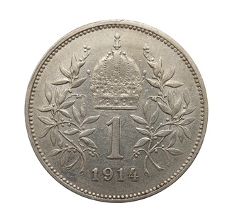 Stříbrná 1 Koruna 1914 František Josef I.