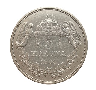 5 Koruna 1908 KB František Josef I.