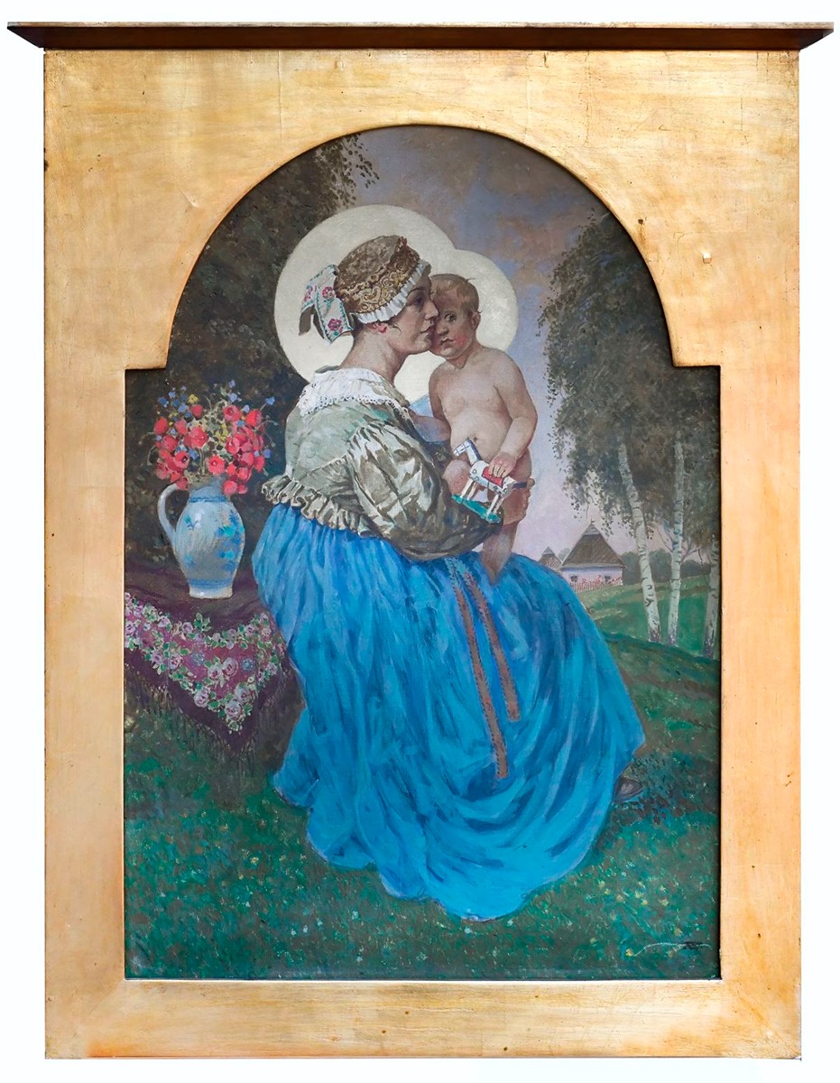 Josef Wenig (1885 - 1939) - Matka s dítětem - Světská madona
