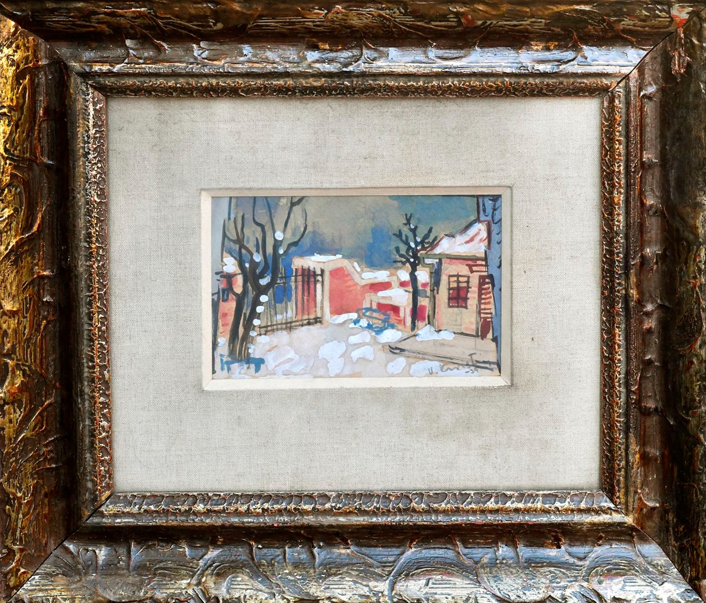 Vladimír Kristin (1894 - 1970) - “Na nádvoří koncem zimy”