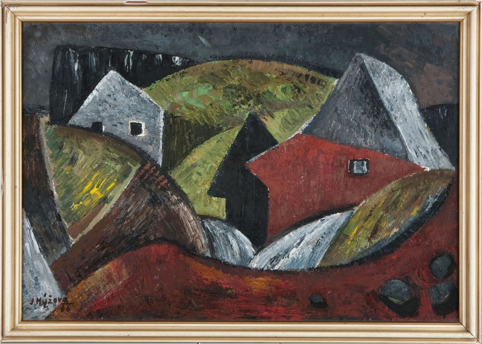 Hýžová Jaroslava (1915-1992) - Vesnice v noci