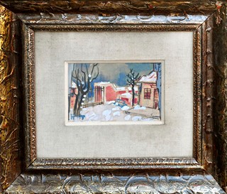 Vladimír Kristin (1894 - 1970) - “Na nádvoří koncem zimy”