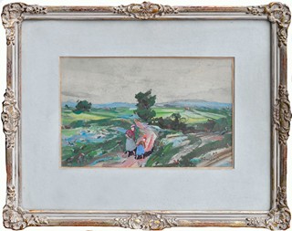 Šrámek Josef (Jožka) (1893-1971) - Dvě postavy v krajině