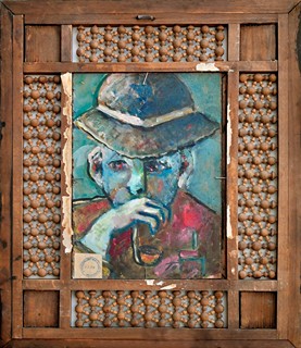 Tockstein Josef (1912-1996) - Oboustranný obraz Žena / Muž s dýmkou