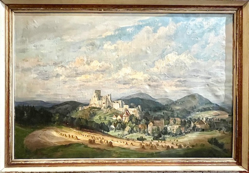 Janke Svatopluk - Zřícenina hradu Rábí, 210 x 144 cm