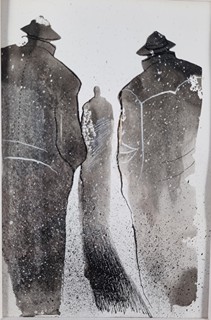 Kristofori Jan - Temné stíny - ilustrace ke knize Jak se chodí v laně