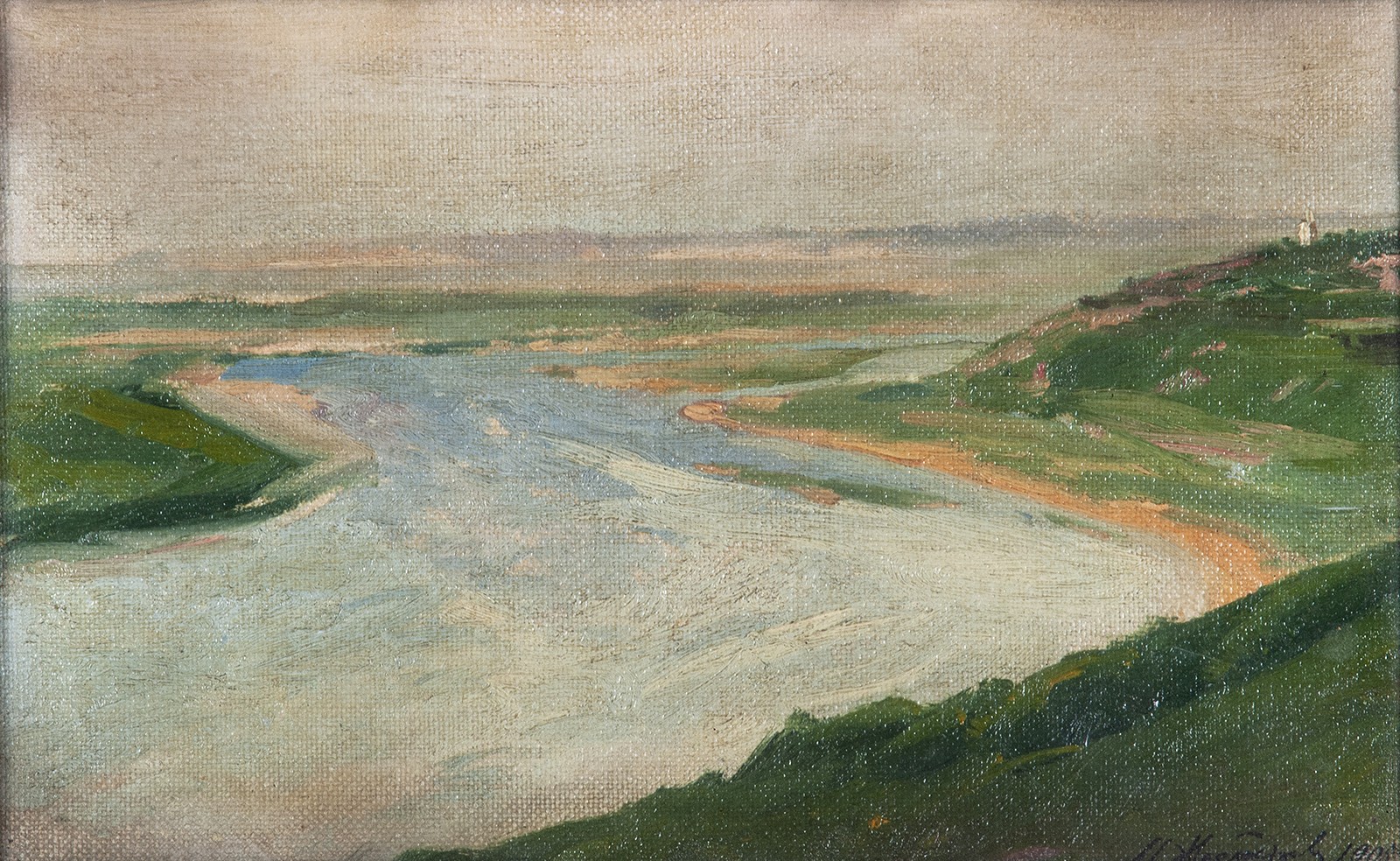 Michail Něstěrov (1862 - 1942) - Krajina s řekou