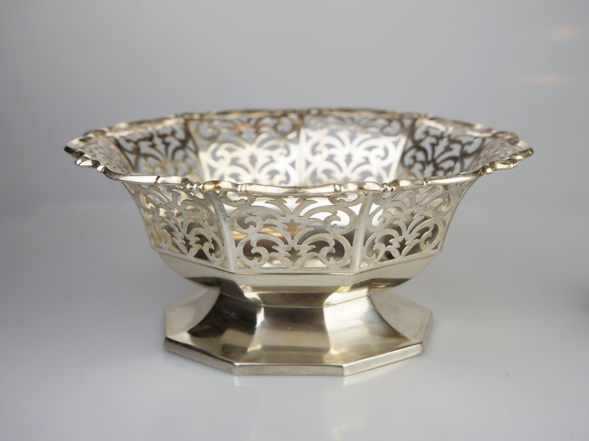 Franta Bibus - Franta Bibus: Stříbrná art deco miska