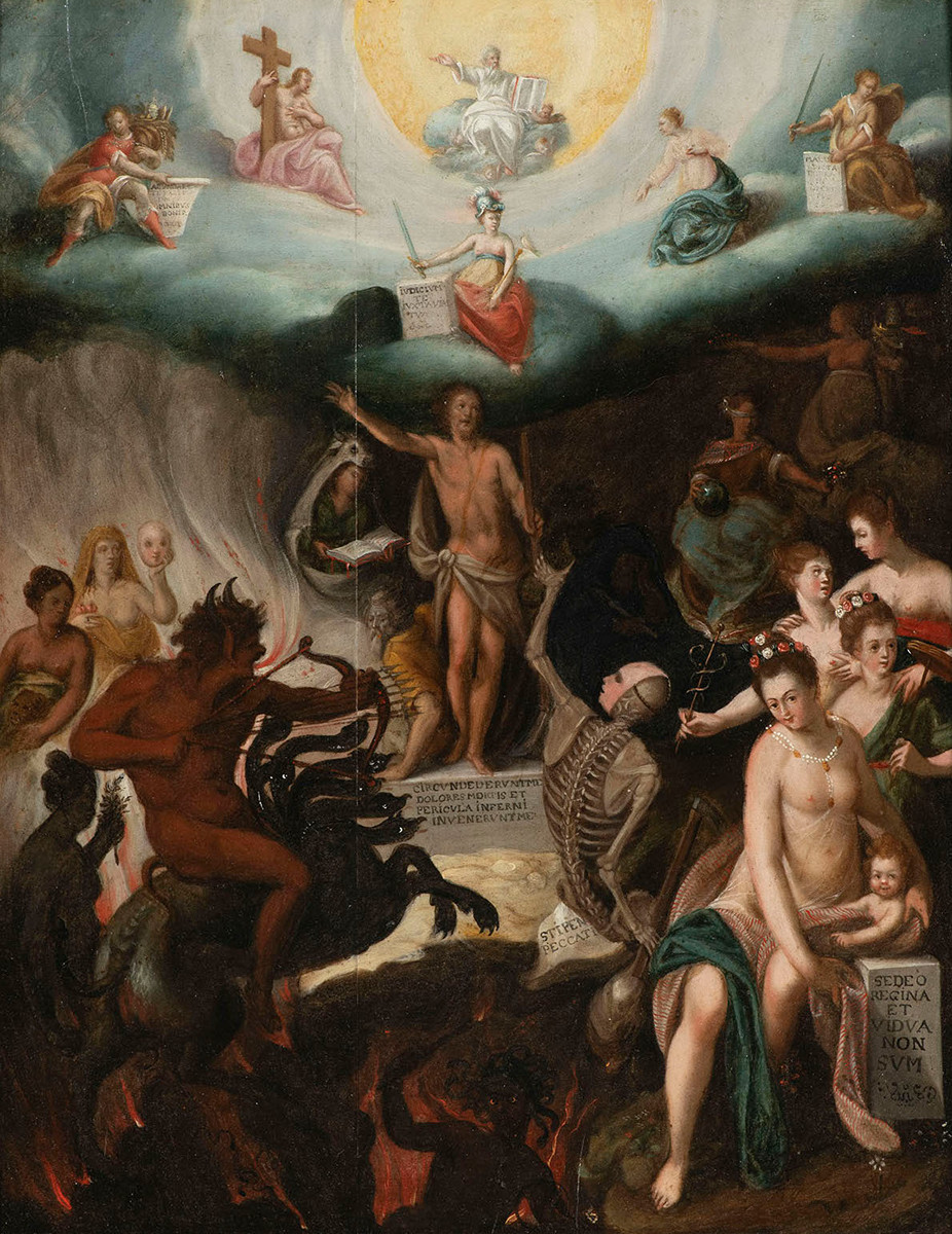 Flemish Master around 1600 - Allegory of the divine judgement