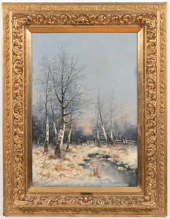 Georg Fischhof (1859-1914)  - Winter landscape
