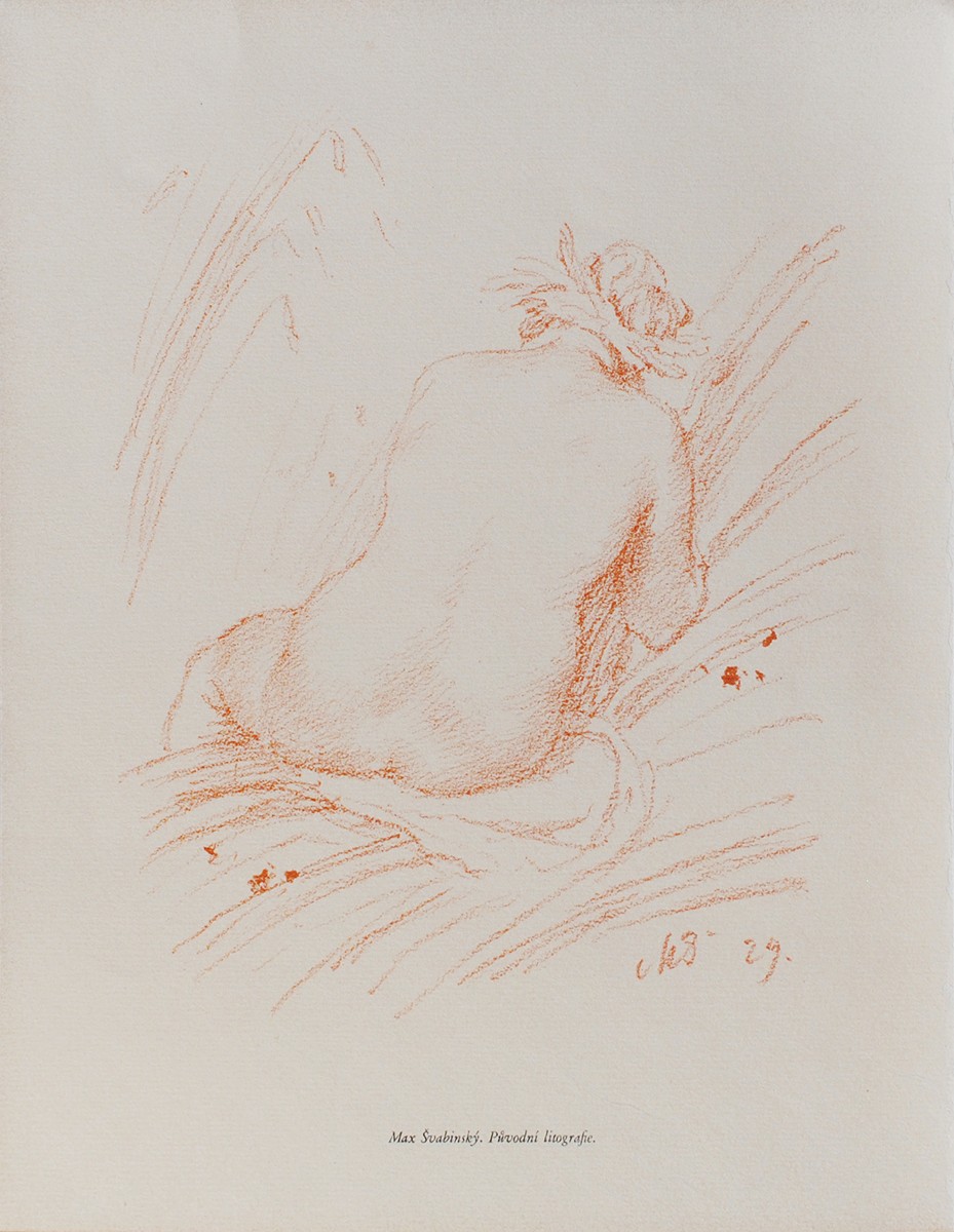 Maxmilián Švabinský (1873 - 1962) - Akt zezadu