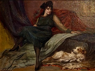 Karel Nejedlý (1873 - 1927) - Žena se psem