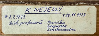 Karel Nejedlý (1873 - 1927) - Žena se psem