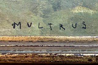 Josef Multrus 1898 - 1957 - Krajina s kostelíkem
