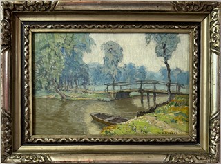 Alois Kalvoda (1875 - 1934) - Pramice na řece
