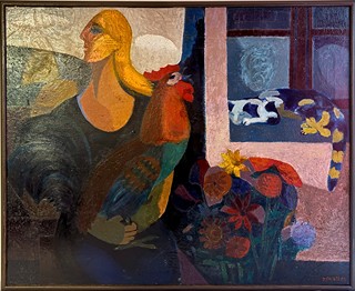 Zdeněk Zálešák 1936 - Dívka s kohoutem