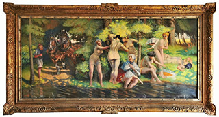 Otto Molitor (1889 - 1965) - Koupající se dívky XXXL