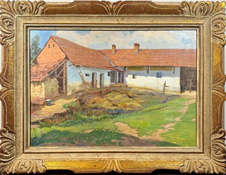 Karel Nejedlý (1873 - 1927) - Dvůr v Derfli