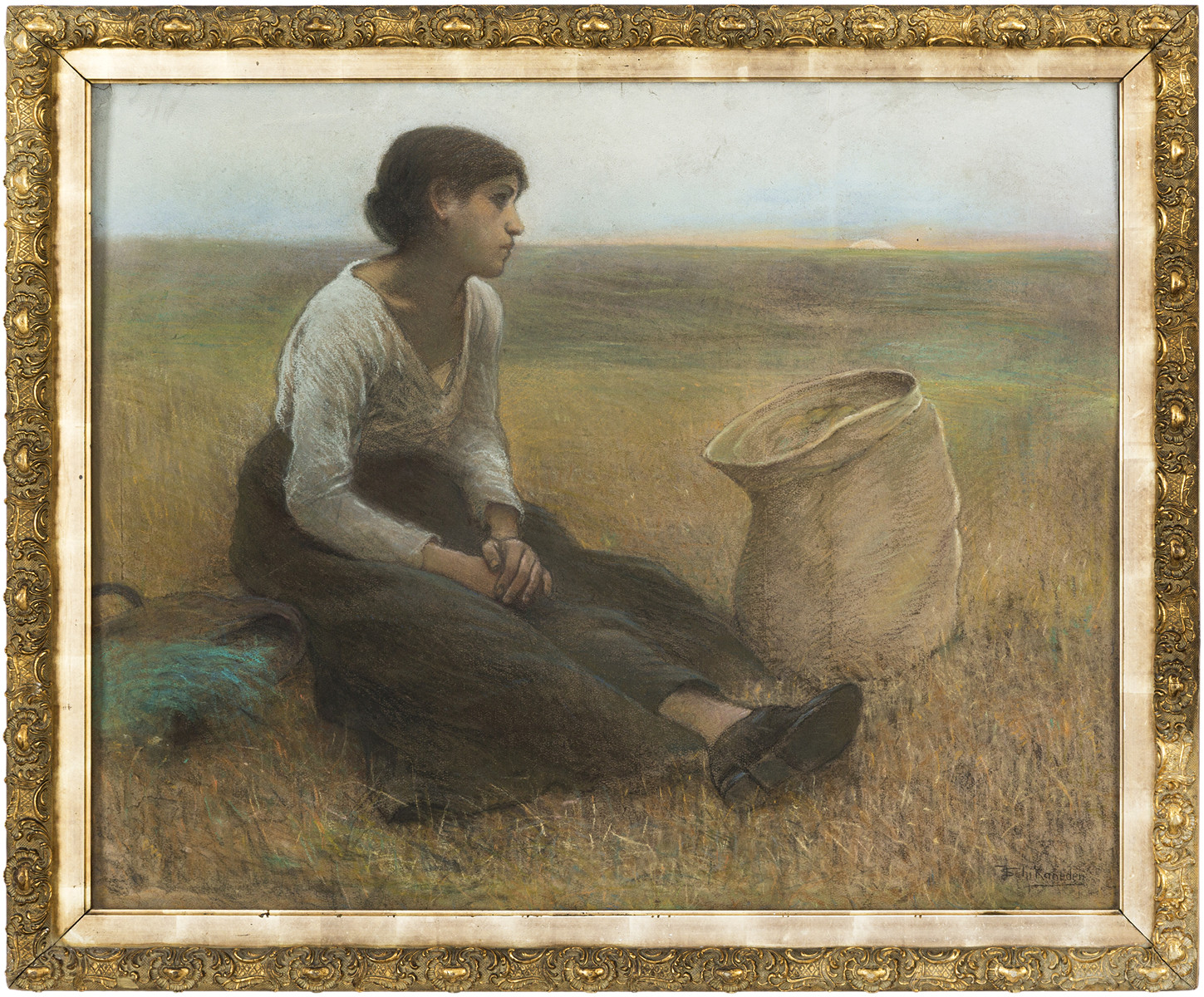 Resting in the field