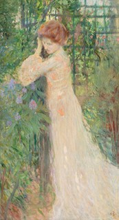 Karel Špillar (1871 - 1939) - Dáma v zahradě