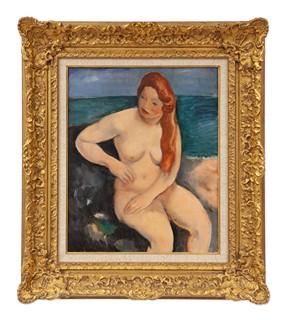 Jiří (Georges) Kars (1880 - 1945) - Akt francouzské dívky u moře