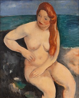 Jiří (Georges) Kars (1880 - 1945) - Akt francouzské dívky u moře