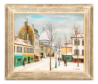 Alois (Lecoque) Kohout (1891 - 1981) - Montmartre s bazilikou Sacré-Cœur