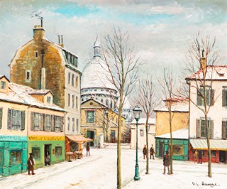 Alois (Lecoque) Kohout (1891 - 1981) - Montmartre s bazilikou Sacré-Cœur