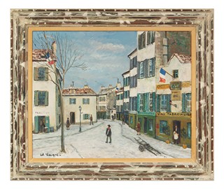 Alois (Lecoque) Kohout (1891 - 1981) - Zimní ulice na Montmartru