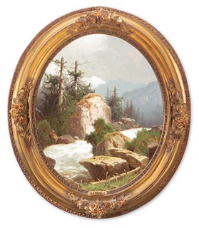 Adolf Chwala (1836 - 1900) - Horská krajina po vichřici