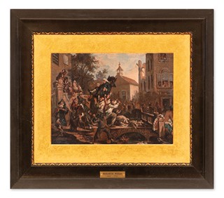 William Hogarth (1697 - 1764) - William Hogarth (následovník) | Dav vynášející soudce z města