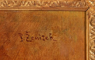 František Ženíšek (1849 - 1916) - Malířka keramiky (Podobizna umělcovy matky)