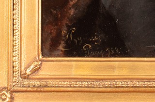 Vojtěch Hynais (1854 - 1925) - Portrait Mille L. (Podobizna slečny L.)