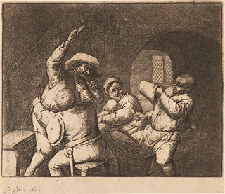 Knife fight (Bartsch 18, Godefroy 18)