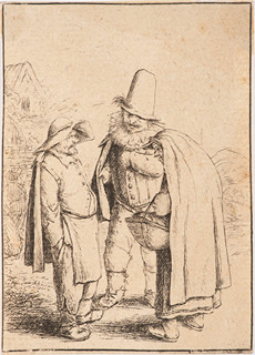 Three grotesque figures (Godefroy 28)