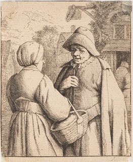 Woman and man in conversation (Godefroy 12)
