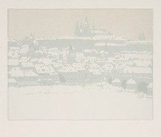 Hradčany and the Lesser Town under snow