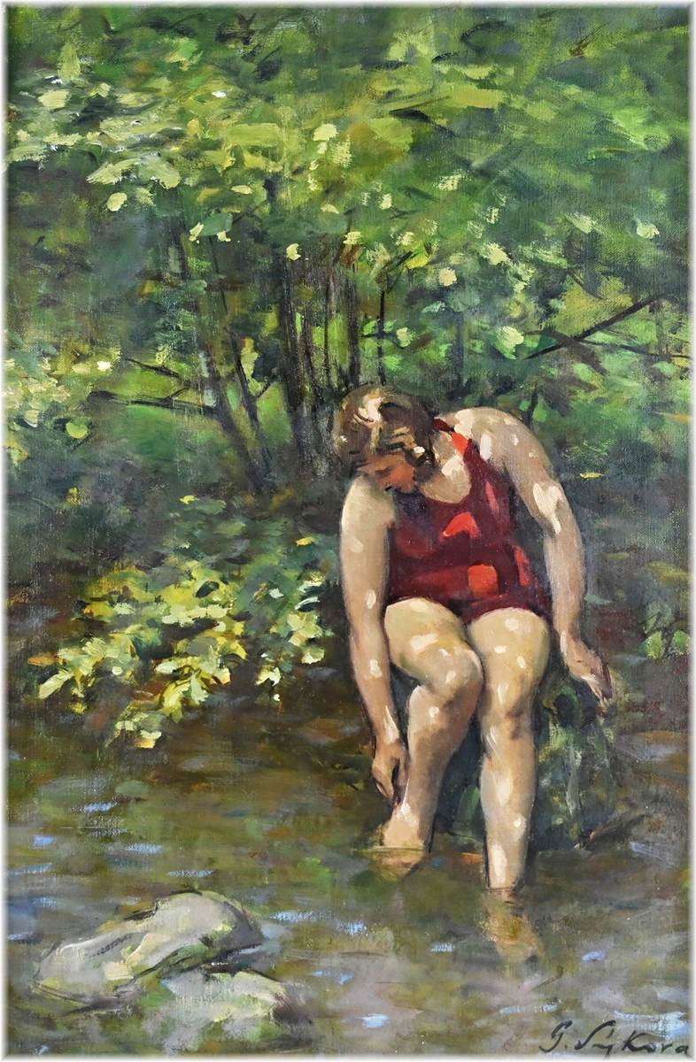 Gustav Sýkora (1889-1966) - Koupání