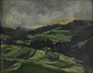 Lída Ondrušová-Melková (1897-1955) - Krajina z Posázaví